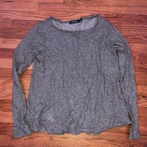 Lauren Ralph Lauren gray long sleeve shirt